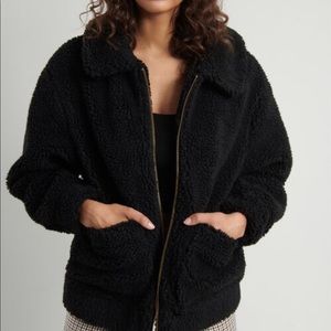 GARAGE PIXIE SHERPA JACKET Black Size M/L